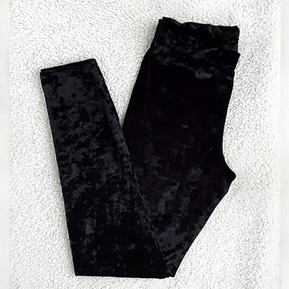 ESPRESSO High Rise Crushed Velvet Lounge Leggings Size Large ( Juniors ) - Picture 2 of 10